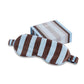 Silk Eye Mask - Iced Chocolate Stripes