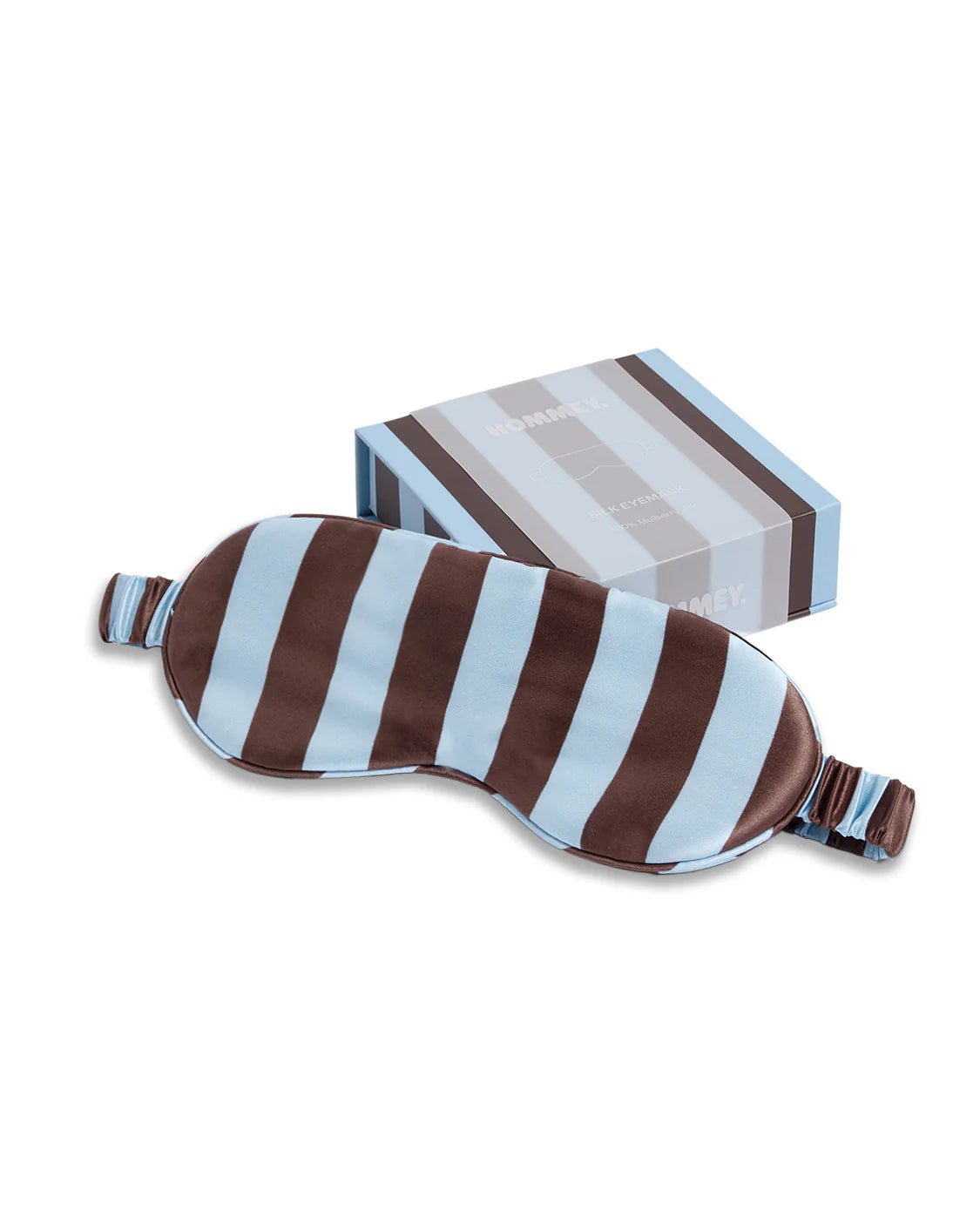 Silk Eye Mask - Iced Chocolate Stripes