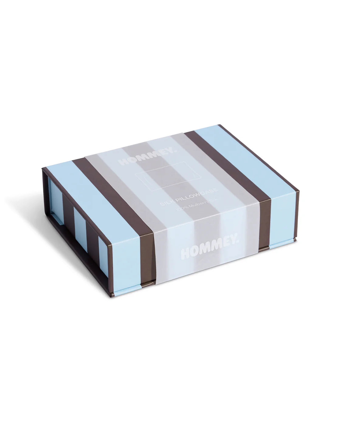 Silk Pillowcase - Ice Chocolate Stripes