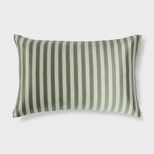 Silk Pillowcase - Wasabi Stripes