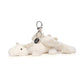 Jellycat - Dragon Bag Charm Snow