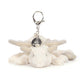 Jellycat - Dragon Bag Charm Snow