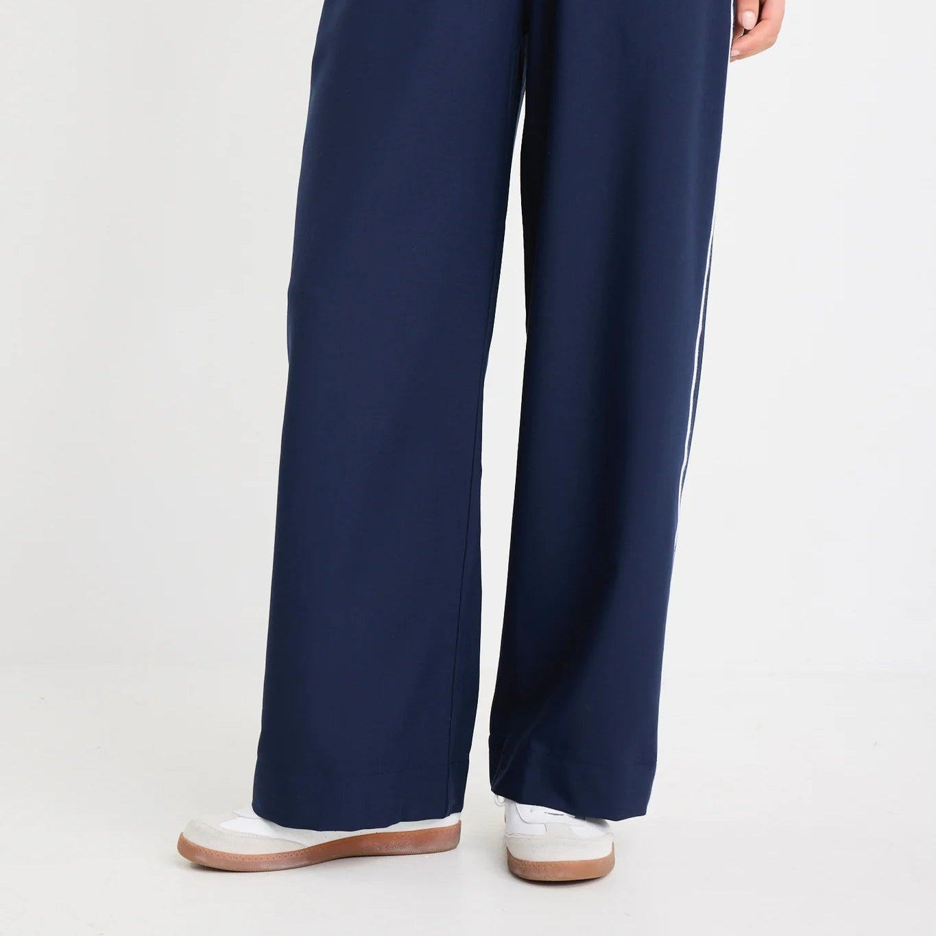 Townie Blue Side Stripe Elastic Waist Pants