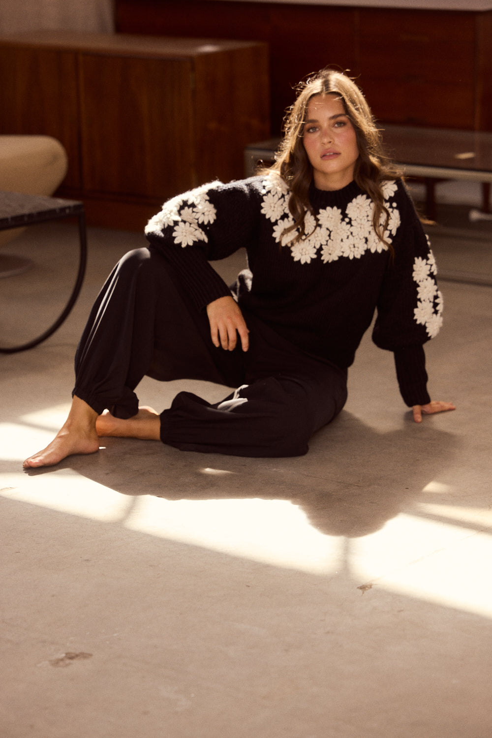 Flower Child Knit - Black