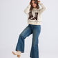 Boot Jive Knit - Cream with Chocolate