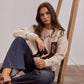 Boot Jive Knit - Cream with Chocolate