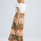 Ariel Maxi Skirt - Wildflower Oasis
