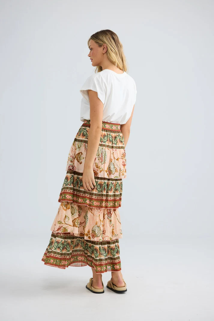 Ariel Maxi Skirt - Wildflower Oasis