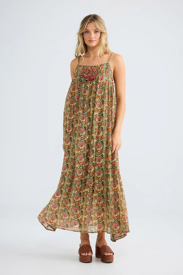 Noema Dress - Green Meadow