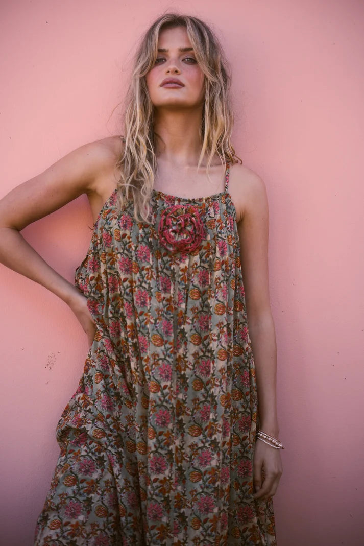 Noema Dress - Green Meadow