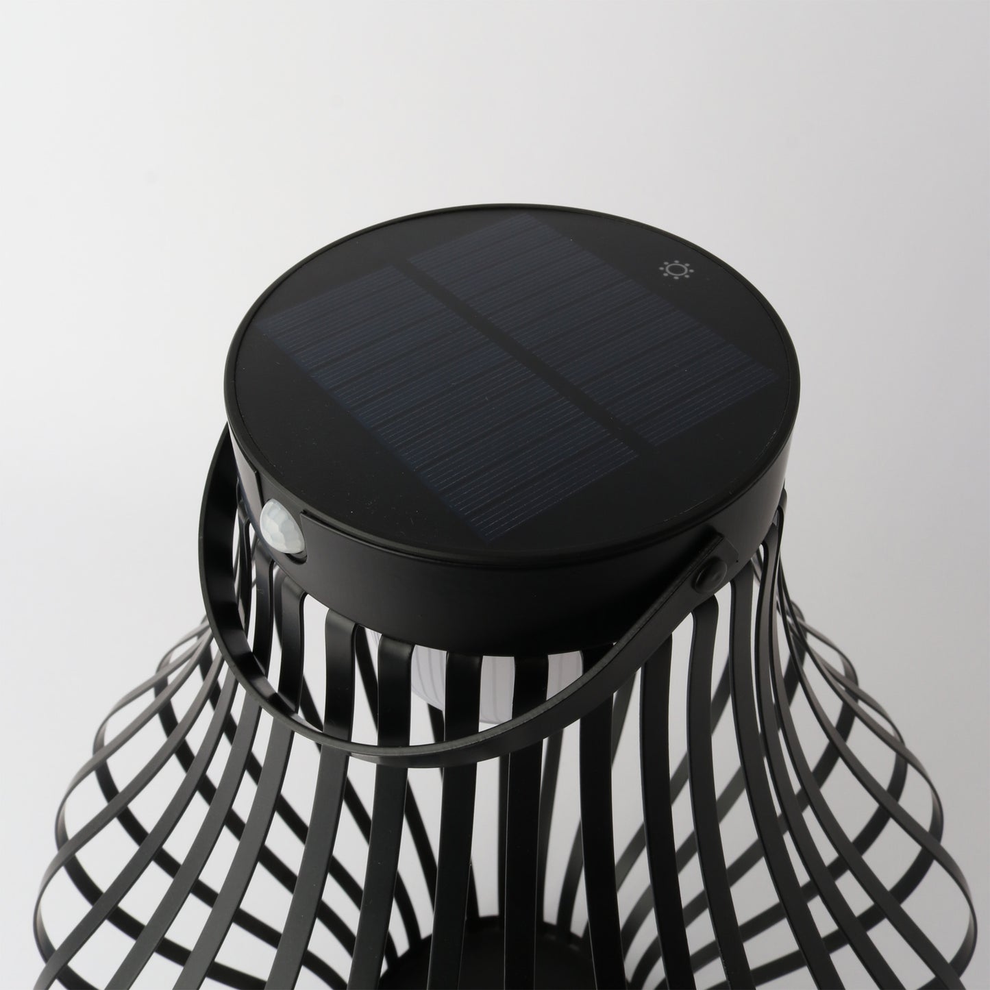 Solar Lantern 40cm Black