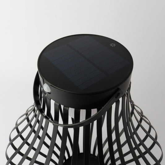 Solar Lantern 40cm Black