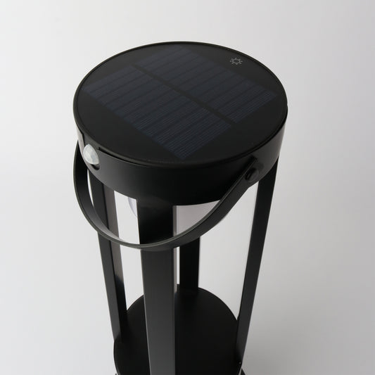 Solar Lantern 45cm Black