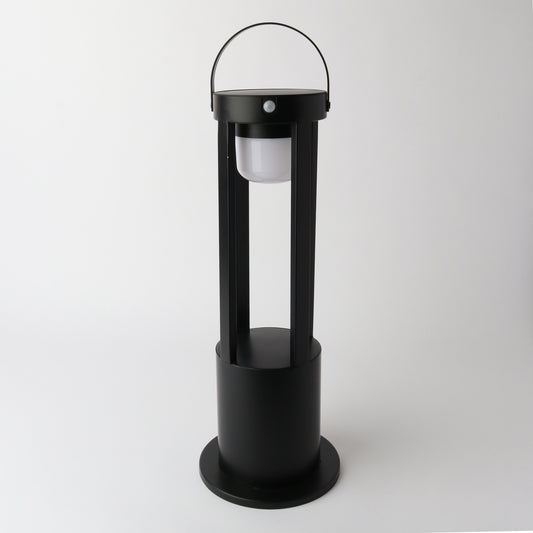 Solar Lantern 45cm Black