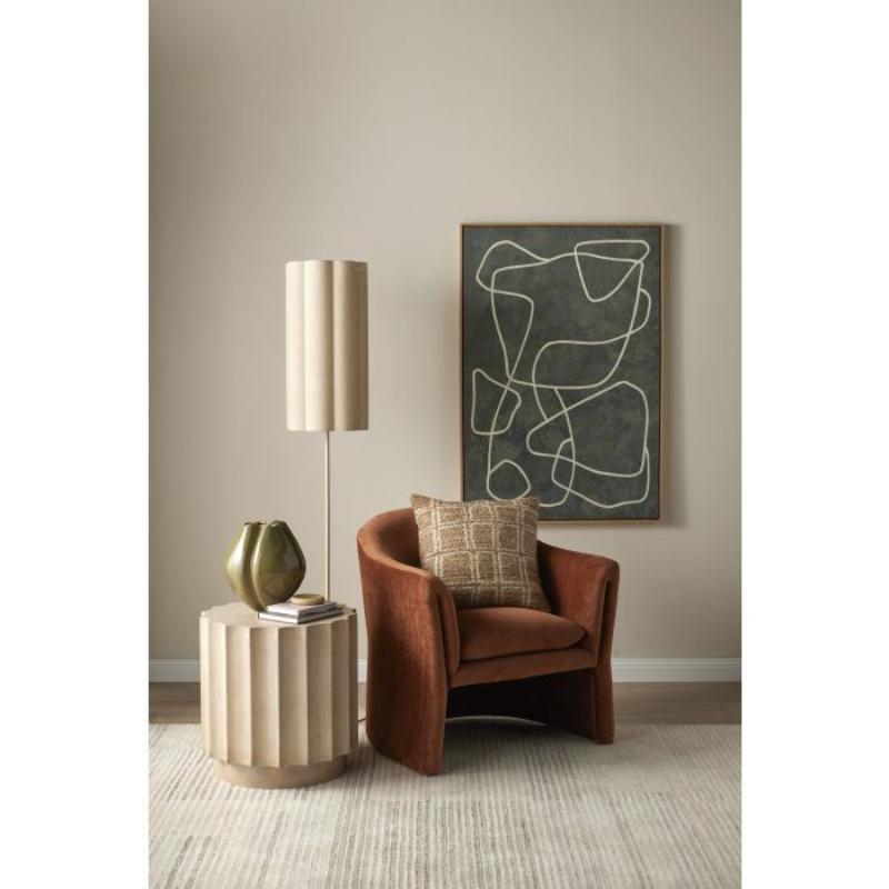 Amalfi Talstone Linen Floor Lamp