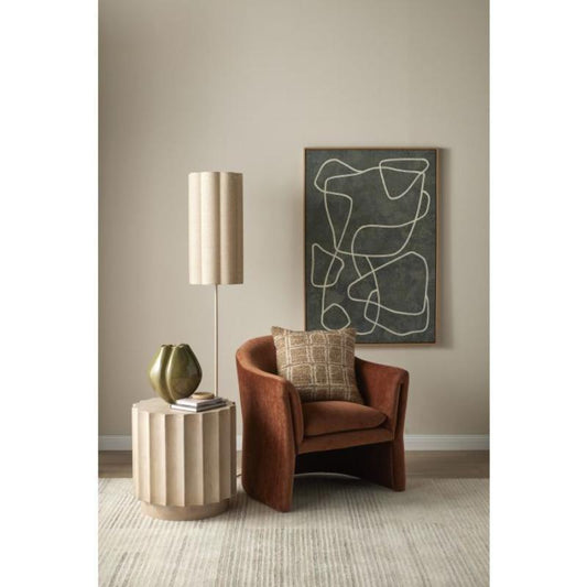 Amalfi Talstone Linen Floor Lamp