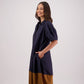 Tamsin Dress / Ink & Tan