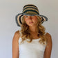 Polly Short Brim Hat - Tide Stripe