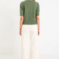 Topic Khaki Cashmere Blend Soft Knit Tee