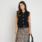 Trait Knitted Crewneck Vest Top