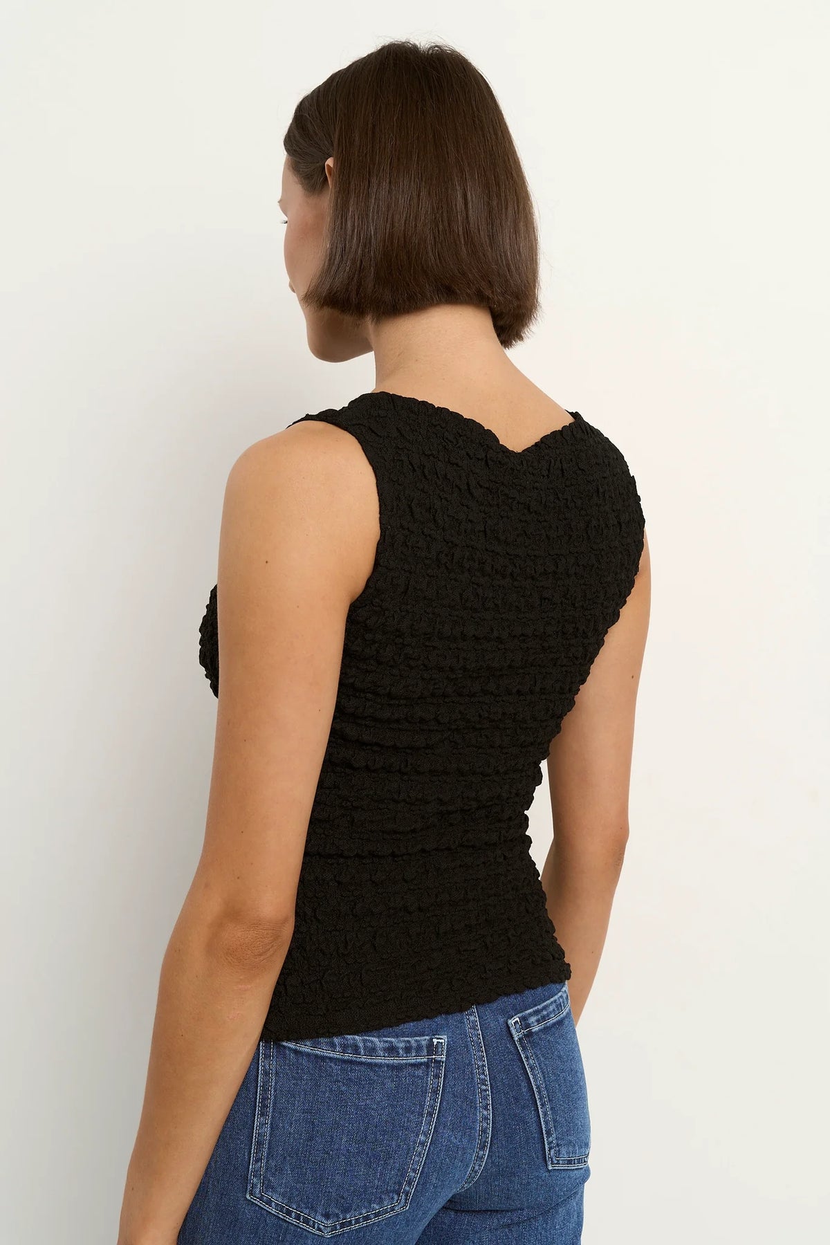 Untamed Lace Sleeveless Boatneck Top