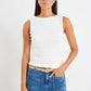 Untamed Lace Sleeveless Boatneck Top