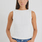 Untamed Lace Sleeveless Boatneck Top