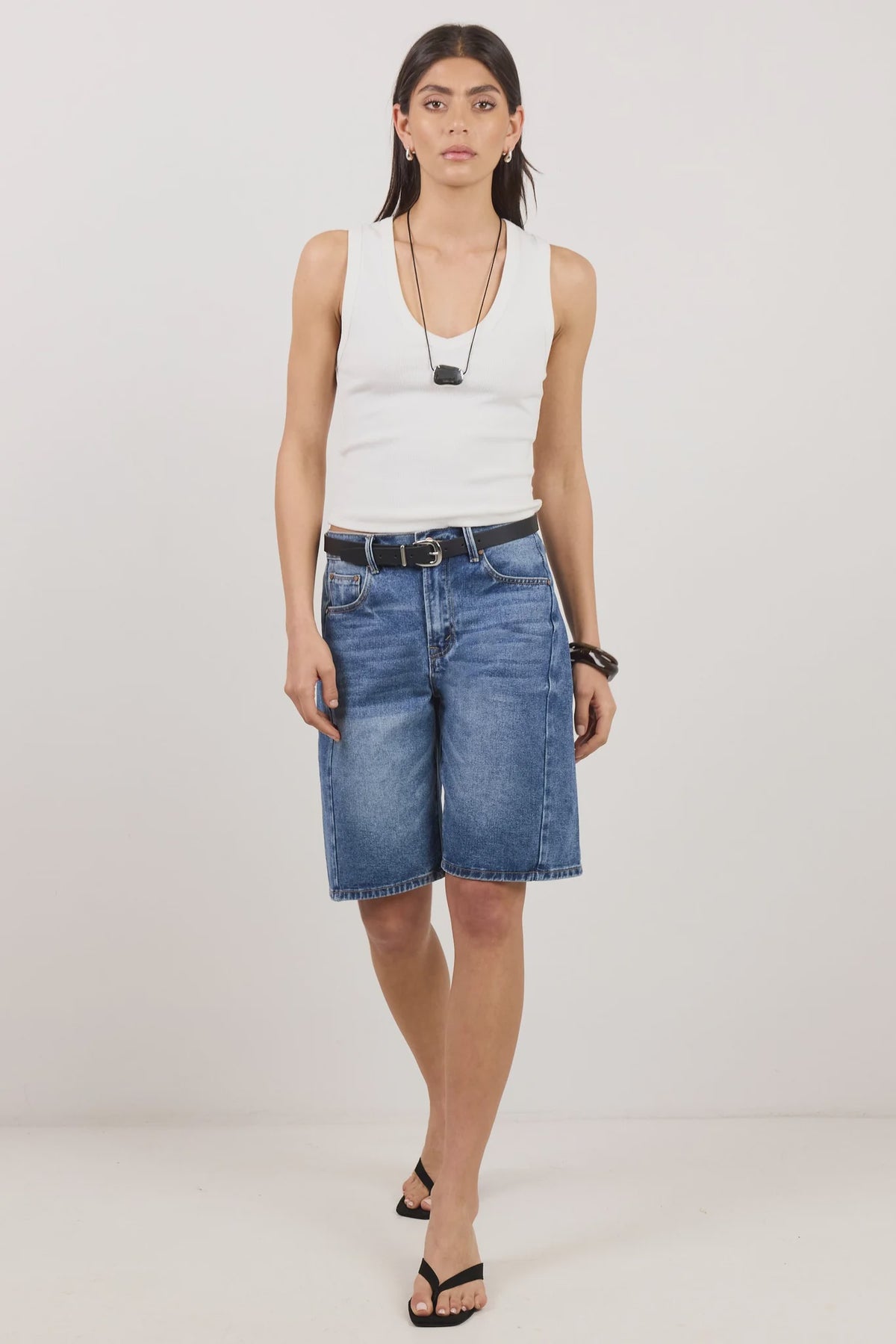 Academy Denim Barrel Shorts
