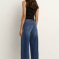 Varsity Barrel Jeans - Deep Blue