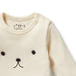 Buttermilk Organic Rib Long Sleeved Bodysuit