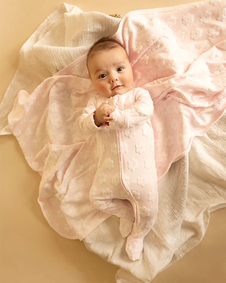 Organic Jacquard LS Onesie