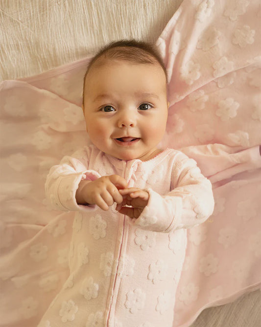 Organic Jacquard LS Onesie