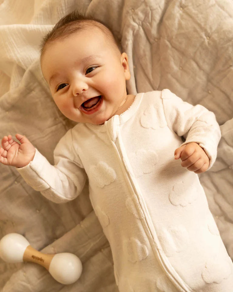 Organic Jacquard LS Onesie