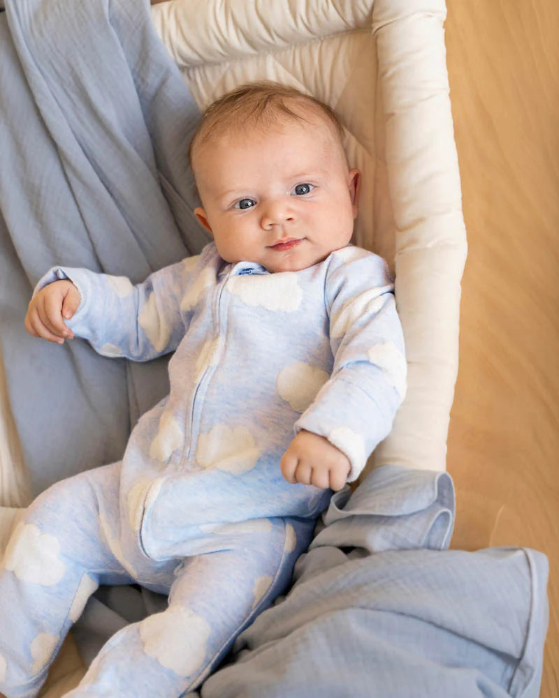 Organic Jacquard LS Onesie