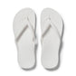 Arch Support Jandals - White