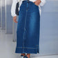 Whitney Washed Denim Skirt