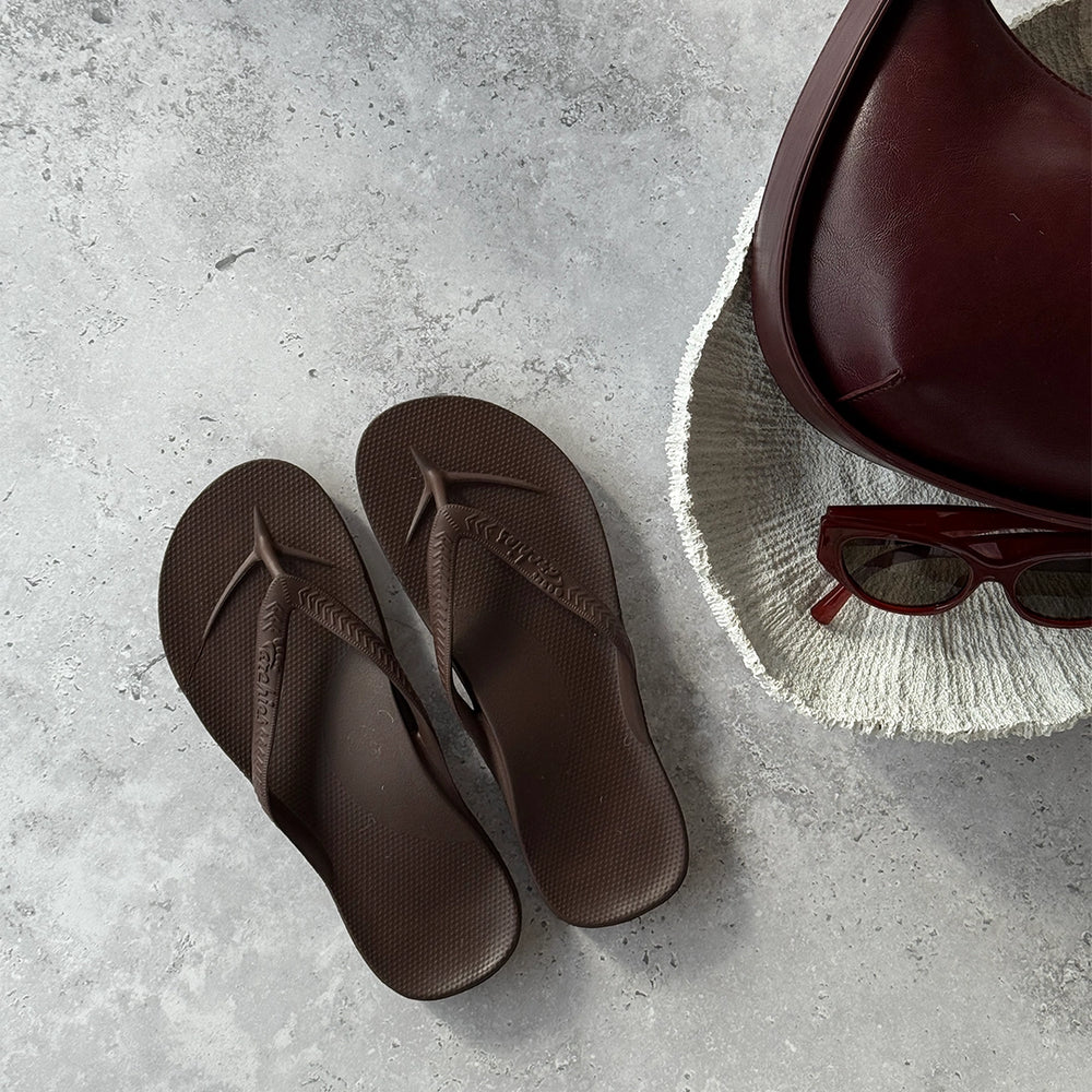 Arch Support Jandals - Brown