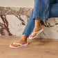 Arch Support Jandals - Crystal White