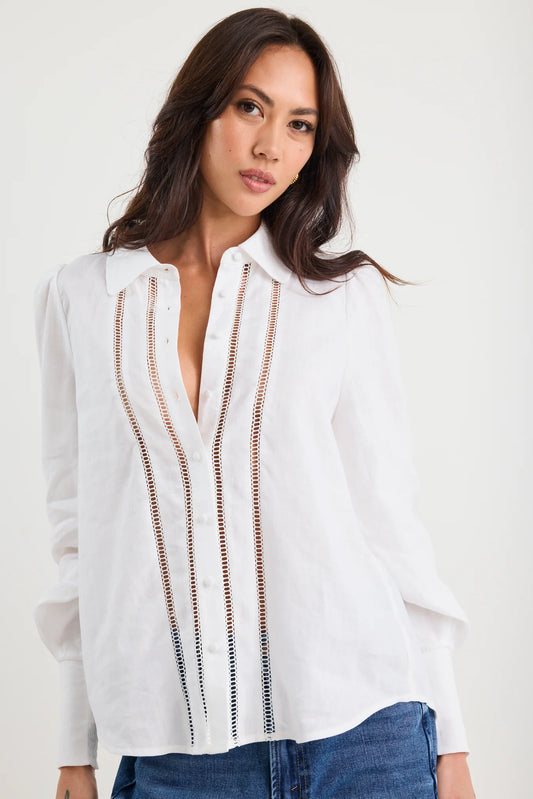Zinnia Lace Trim Shirt