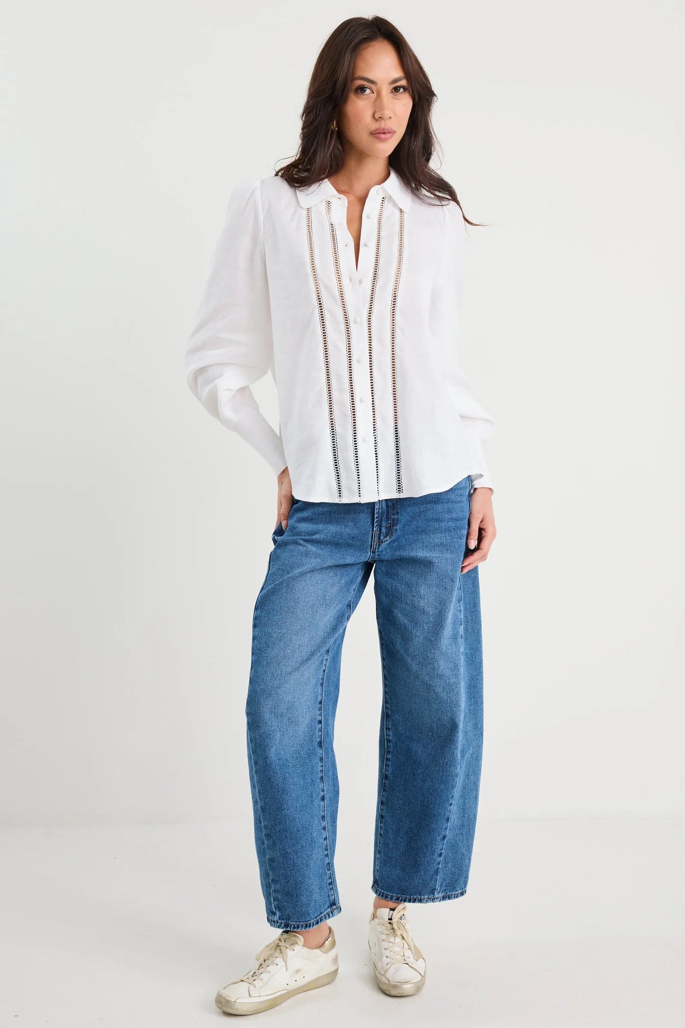 Zinnia Lace Trim Shirt