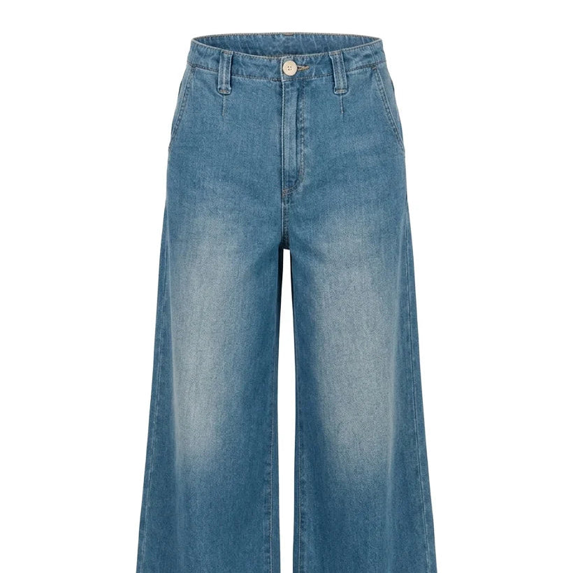 Zoe Pale Wash Palazzo Jean