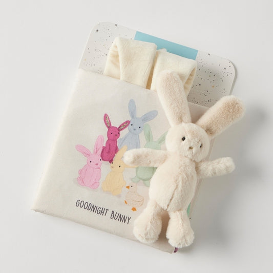 Goodnight Bunny Activity Fabric Book & Toy Set