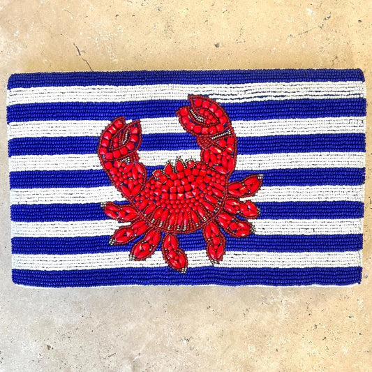 Beaded Crab Clutch