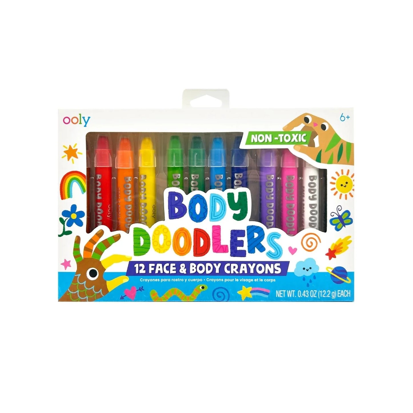 Body Doodlers Face & Body Crayon Set