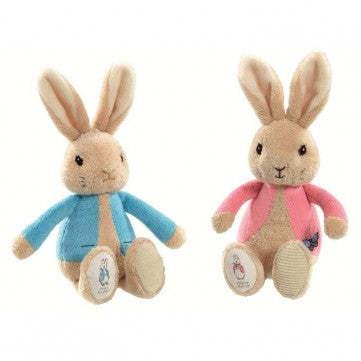 Peter Rabbit & Flopsy Silky Rattle