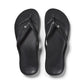 Arch Support Jandals - Black Crystal