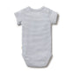 Organic Stripe Rib Bodysuit