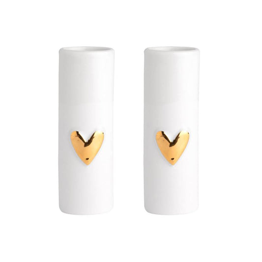 Mini Heart Vase Set of 2