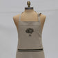 French Linen Apron Natural & Olive