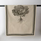 French Linen Tea Towel / Natural & Olive